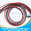 Dây điện đôi 2468 24AWG 2 màu đỏ - đen lõi 0.2mm2 vỏ PVC