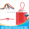 Dây điện 1007 24AWG vỏ PVC 300V 80°C 0.22mm2 11/0.14XTS OD1.4mm