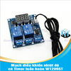 Mạch điều khiển nhiệt độ có Timer tuần hoàn W1209ST - Kèm vỏ mica