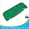 Mạch sạc dự phòng 2 cổng USB, Iphone, Micro USB và Type-C 5V 2.4A