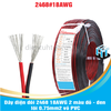 Dây điện đôi 2468 18AWG 2 màu đỏ - đen lõi 0.75mm2 vỏ PVC