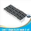 Led 7 đoạn 0.28 inch 3 số màu đỏ