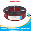 Dây điện đôi 2468 18AWG 2 màu đỏ - đen lõi 0.75mm2 vỏ PVC