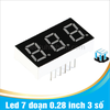 Led 7 đoạn 0.28 inch 3 số màu đỏ