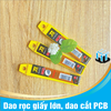 Dao rọc giấy cỡ lớn RuiShiDun, dao cắt PCB hợp kim chống gỉ cực bền - lưỡi 18mm (Màu ngẫu nhiên)