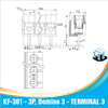 Đầu Nối KF-301 - 3P, Domino 3 - TERMINAL 3