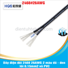 Dây điện đôi 2468 26AWG 2 màu đỏ - đen lõi 0.15mm2 vỏ PVC
