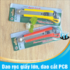 Dao rọc giấy cỡ lớn RuiShiDun, dao cắt PCB hợp kim chống gỉ cực bền - lưỡi 18mm (Màu ngẫu nhiên)