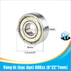 Vòng bi (bạc đạn) 608zz (8*22*7mm)