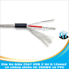 Dây tín hiệu 2547 USB 2 lõi 0.12mm2 có chống nhiễu lõi 26AWG vỏ PVC