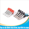 COMBO 10 chiếc Kẹp cá sấu 50mm màu đỏ đen, kẹp kiểm tra acquy (5 đỏ - 5 đen)