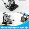 Kính lúp và giá kẹp hàn mạch điện