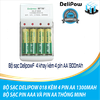 BỘ SẠC DELIPOW 018 - BỘ SẠC PIN AAA VÀ PIN AA THÔNG MINH