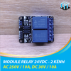 24V 2 kênh - Module Relay 2 kênh 24V chịu được hiệu điện thế lên đến 250VAC 10A