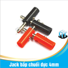 COMBO 2 cặp Jack bắp chuối đực 4mm đen đỏ(2 đen ,2 đỏ)