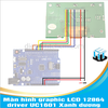 Màn hình graphic LCD 12864 driver UC1601 Xanh dương