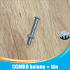 M4 x 50 - COMBO 20 con Bulong ốc vít M4 + tán (đai ốc) - 50mm