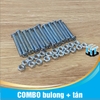 M2 x 10 - COMBO 20 con Bulong ốc vít M2 + tán (đai ốc) - 10mm