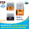 ĐẦU BẮN VÍT 65,100MM (THÂN LỤC GIÁC) 65MM (THÂN TIỆN TRÒN) MẠ CRÔM TRẮNG (HỘP 10 CÁI) ĐẦU BÁN VÍT 2 ĐẦU FBF