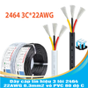 Dây cáp tín hiệu 3 lõi 2464 22AWG 0.3mm2 vỏ PVC 80 độ C