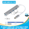 Ổ Cắm C-809 4 in 1 Usb Type-C Hub Với 1 Cổng Usb 3.0, 3 X Usb 2.0