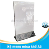 Kệ Menu Mica khổ A5 chân đế tam giác