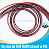Dây điện đôi 2468 20AWG 2 màu đỏ - đen lõi 0.5mm2 vỏ PVC