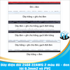 Dây điện đôi 2468 22AWG 2 màu đỏ - đen lõi 0.3mm2 vỏ PVC