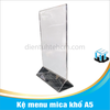 Kệ Menu Mica khổ A5 chân đế tam giác