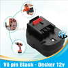 Vỏ pin Black - Decker 12v đóng 6 cell lion