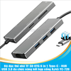 Bộ đọc thẻ nhớ TF SD OTG 6 in 1 Type-C - HUB USB 3.0 đa chức năng kết hợp cổng RJ45 YC-720