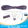 Dây Điện Nối Led 4 pin RGB, dây 4 lõi, Dây 4 Màu 22AWG