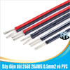 Dây điện đôi 2468 20AWG 2 màu đỏ - đen lõi 0.5mm2 vỏ PVC