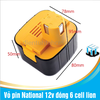 Vỏ pin National 12v đóng 6 cell lion