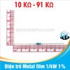 [ 10K - 91K ] Điện trở Metal film 1/4W 1% 5 vạch màu