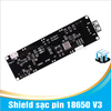 Mạch Shield sạc pin 18650 V3 loại 1 cell ,2 cell + cáp