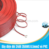 Dây điện đôi 2468 20AWG 2 màu đỏ - đen lõi 0.5mm2 vỏ PVC