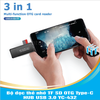 Bộ đọc thẻ nhớ TF SD OTG Type-C - HUB USB 3.0 YC-432