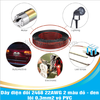 Dây điện đôi 2468 22AWG 2 màu đỏ - đen lõi 0.3mm2 vỏ PVC