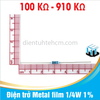 [ 100K - 910K ] Điện trở Metal film 1/4W 1% 5 vạch màu