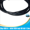 Dây USB A - mini USB loại tốt dài 150cm (1.5m)