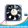 Quạt tản nhiệt 12V 0.3A 8x8x2.5cm Delta