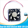 Quạt tản nhiệt 6x6x2cm 6020 12V 0.3A Superred tháo máy