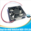 Quạt tản nhiệt 6x6x2cm 6020 12V 0.3A Superred tháo máy