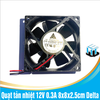 Quạt tản nhiệt 12V 0.3A 8x8x2.5cm Delta