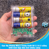 Sạc Dự Phòng Mica Trong Suốt 5V 2.1A 2 cổng USB tích hợp đèn led chiếu sáng (Skin ngẫu nhiên)