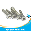 M6 x 20 - COMBO 5 con Ốc lục giác chìm Inox (Bulong lục giác) M6 - 20mm