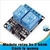 5V 2 kênh - Module Relay 2 kênh 5V chịu được hiệu điện thế lên đến 250VAC 10A