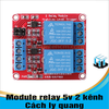 5V 2 kênh - Module Relay 2 kênh 5V chịu được hiệu điện thế lên đến 250VAC 10A