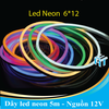 Dây led neon 12V 6x12mm dài 5m